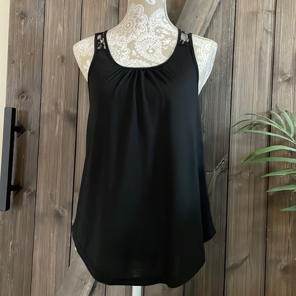 Emery Rose Mixed Media Tank Top